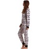 #followme Buffalo Plaid 2 Piece Thermal Pajama Set for Women -Jogger Winter Christmas PJs - 2 of 3