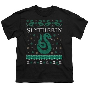 Boys' Harry Potter Slytherin Ugly Christmas T-Shirt - 1 of 4