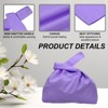 Unique Bargains Canvas Soft Clutch Women's Small Wrist Knot Handbag - 3 of 4