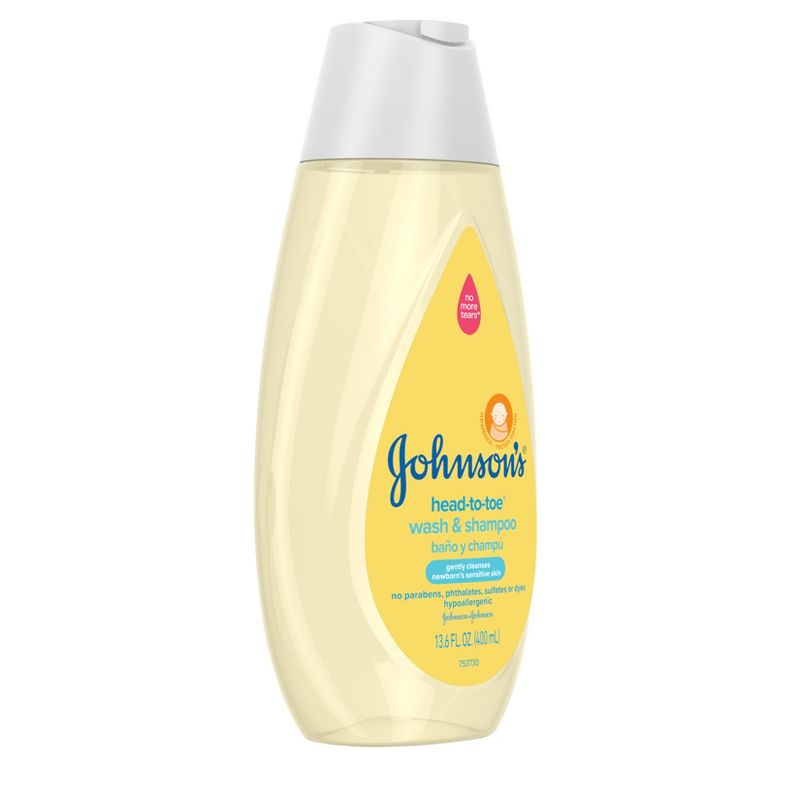 Johnson&#39;s Head-To-Toe Gentle Baby Body Wash &#38; Shampoo For Sensitive Skin - 13.6 fl oz, 4 of 8
