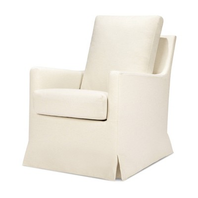 Image of DaVinci Winnie Slipcover Swivel Glider - Vanilla