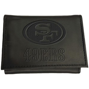 Evergreen NFL San Francisco 49ers Black Leather Trifold Wallet Officially Licensed with Gift Box - 1 of 1