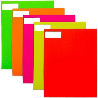 JAM Paper Mailing Address Labels 1 x 2 5/8 Assorted Neon Colors 600/Pack 354328231