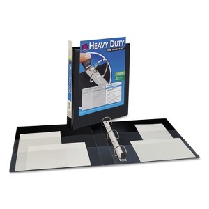 Avery Heavy-Duty View Binder w/Locking 1-Touch EZD Rings 1" Cap Black 79699 - 1 of 4