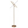 Zuo Modern Garza Floor Lamp – Brass, 65" H, Minimalist Design, Brushed Steel Body, Modern Accent Lighting - 2 of 4