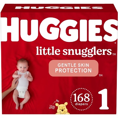 Huggies Little Snugglers Diapers Huge Pack - Size 1 (168ct)