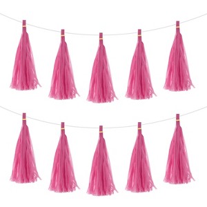 Unique Bargains Party Decoration Reusable Tassel Garland Banner DIY Kits 15 Pcs - 1 of 4