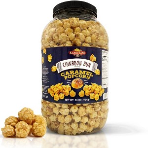 Stonehedge Farms Cinnamon Bun Flavored Popcorn | 28 oz Large Tub | Perfect for Holidays and Christmas - 1 of 4