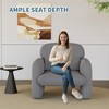 Accent Chair, Comfortable Single Sofa, Wood Frame Sofa Chair for Living Room, Bedroom, Apartment - 3 of 4