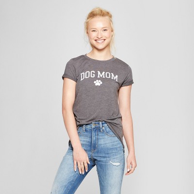 Women's Short Sleeve Dog Mom Graphic T 