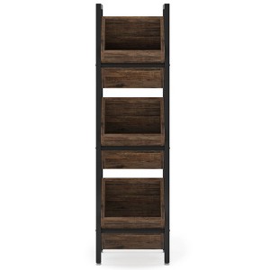 SEVOBAL Racks Multi-Purpose Compact Corner Organizer 3 Tier Vertical Basket Stand Multipurpose Displa for Rooms, Black, 14.57"*11.81"*51.18" - 1 of 4