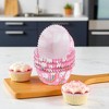 Unique Bargains Rainbow Cloud Print Disposable Baking Cups Greaseproof Paper Purple Red White 1.97"x1.18" 100 Pcs - 2 of 4