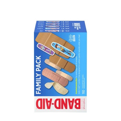 Band-Aid Adhesive Bandages Family Assorted Pack - 110ct