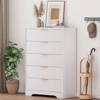 5 Drawer Dresser for Bedroom, 31.5"W Wooden Chest of Drawers with Gold Handle, Storage Dresser Organizer, Closet Dresser for Bedroom Hallway - 2 of 4