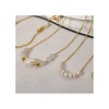 Anna-Kaci Trendy Pearl Necklace Gold Plated Choker Elegant Summer Jewelry for Brides and Weddings - 3 of 4