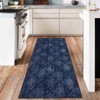 Abstract Machine Washable Rug with Non Slip Backing Ultra-Thin Non Shedding Stain Resistant Indoor Carpet for Living Room Bedroom Dining Room - 2 of 4