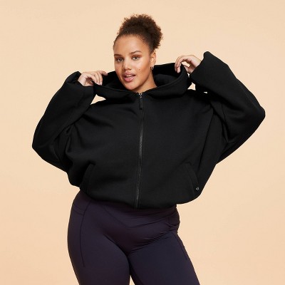 Blogilates Women's Marshmallow Full Zip Hooded Sweatshirt