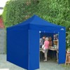EAGLE PEAK 10x10 Heavy Duty Pop up Commercial Canopy Tent with 4 Removable Sidewalls - 2 of 4