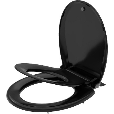 Toddler Potty Training Seat Built-In, Quiet-Close Lid, Safe PP Material, Easy Installation & Release with Hardware