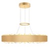 CWI Lighting Bjoux LED Chandelier With Sun Gold Finish - 3 of 4