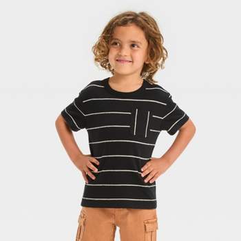 Toddler Boys' Striped Short Sleeve Pocket T-Shirt - Cat & Jack™