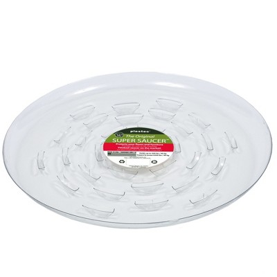 Plastec Super Plastic Plant Saucer, Clear, 16in