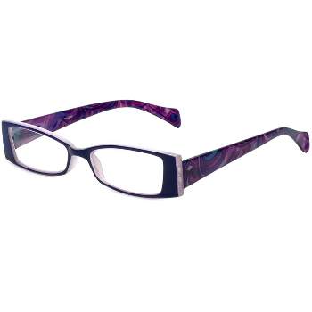 Calabria Victoria Spring Hinge Designer Reading Glasses&Match Case Purple +1.50