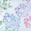 Collections Etc 3-Piece Pastel Watercolor Floral Comforter Set - image 4 of 4