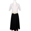 INSPIRE CHIC Women's Fashion Elastic Boho Wide Braided Big Buckle for Dress Belt - 4 of 4