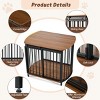 31"W Dog Crate Furniture For Small Medium Dog,Wooden Dog Kennel Indoor,Decorative Pet House For Small Dogs -Maison Boucle - 3 of 4