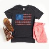 The Juniper Shop American Bow Flag Coquette Youth Short Sleeve Tee - 3 of 4