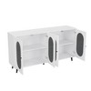Hooseng Sideboard Buffet Cabinet, Modern Sideboard Cabinet with Acrylic Doors and Two Storage Shelves, Modern Sideboard  for Dining Room - 4 of 4