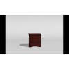 PAGED Wood Nightstand Storage Bedside Table Transitional Style End Side with Brass Hanging Pulls and Bracket Feet for Bedroom - 4 of 4