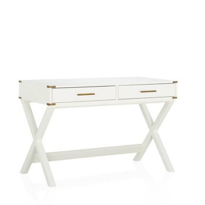 target white writing desk