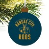 University of Missouri - Kansas City Kangaroos Logo Wood Christmas Tree Holiday Ornament - 4 of 4