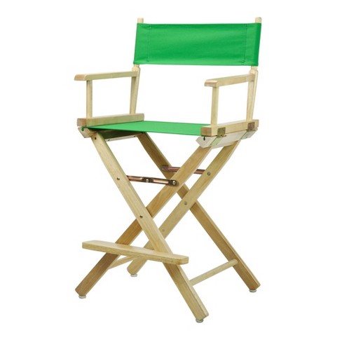 Casual Home 30 Directors Chair Natural Frame-with Hunter Green Canvas Bar Height