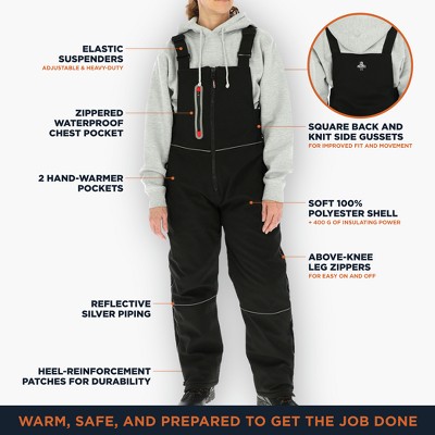 Женские комбинезоны Refrigiwear Women's Insulated Softshell Bib Overalls — фото 3