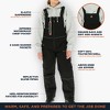 RefrigiWear Women's Insulated Softshell Bib Overalls - Warm, Durable Cold Weather Workwear for Women - 3 of 4
