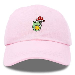 Dalix Mushroom Frog Unicorn Embroidered Cotton Dad Hat Baseball Cap Adjustable Mens Womens - 1 of 4