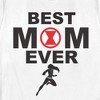 Women's Marvel Best Mom Ever Black Widow Emblem T-Shirt - 2 of 4