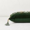 Peace Beaded and Embroidered Velvet Lumbar Throw Pillow Green - Opalhouse™ designed with Jungalow™ - image 3 of 4