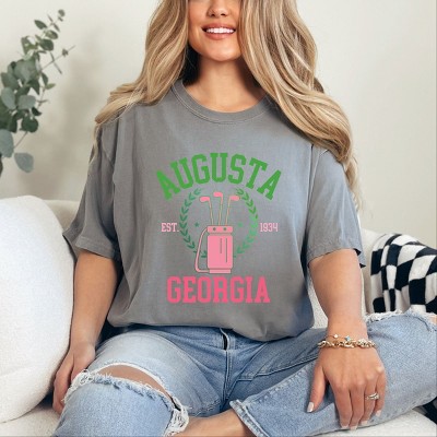 Simply Sage Market Golf Augusta Georgia EST. 1934 Garment Dyed Tee