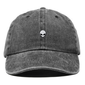 Dalix Lil Alien Embroidered Cotton Cap Outdoor Space Nature Dad Hat Mens - 1 of 4