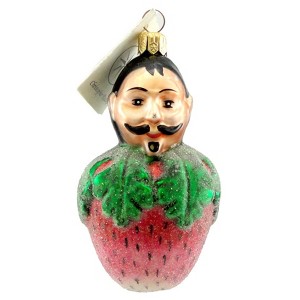 Christopher Radko 4.0 Inch Petite Pierre Ornament French Strawberry Tree Ornaments - 1 of 3
