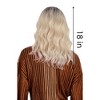 Alilang Synthetic Wavy Bob Wig with Curtain Bangs Short Curly Hair for Daily Wear - 4 of 4