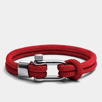 Elegatto Alchor Platinum Bracelet