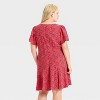 Women's Short Sleeve Button-Front Mini A-Line Dress - Universal Thread™ - 2 of 3