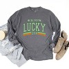 Simply Sage Market Women's In My Lucky Era Long Sleeve Garment Dyed Tee - 3 of 4