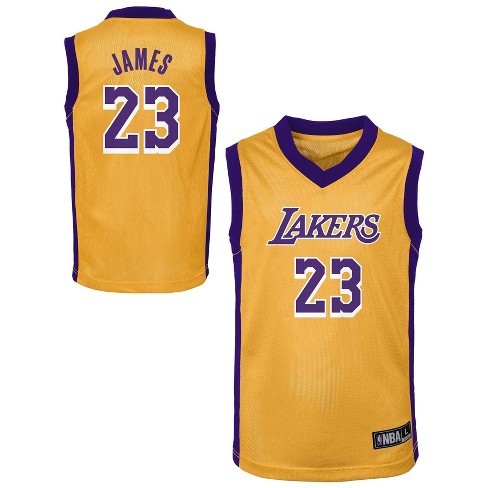 IFYG NBA jersey Celtics Lakers basketball jersey S Yellow No. 23 :  : Fashion
