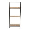 Olivia & May Industrial Wood Shelving Unit Brown: 3-Tier Bookcase, No Assembly, Open Storage - 3 of 4